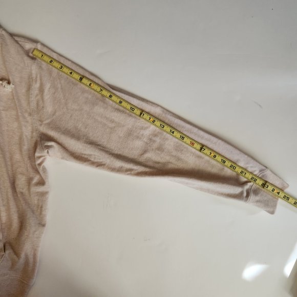 NIKE Oatmeal Women's Full-zip Hooded Sweatshirt Gym Vintage Easy, Small - Picture 12 of 12